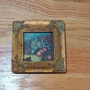 Gold Ornate Miniature Framed Art